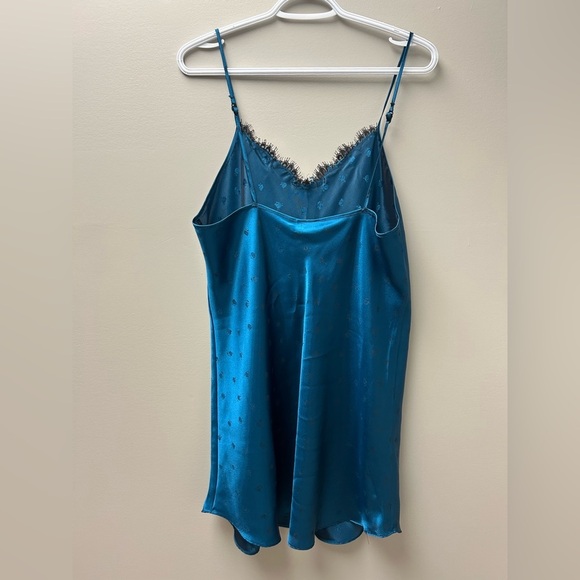 FM Lingerie Vintage Silk and Lace Slip Night Gown - Picture 3 of 4